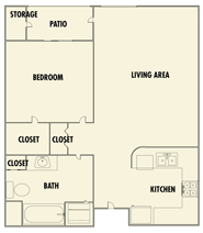 Entrada Floorplans - 1 Bed, 1 Bath