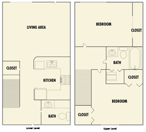 Entrada Floorplans - 2 Bed, 2 Bath