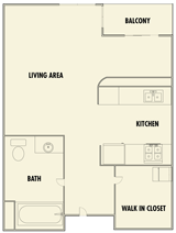 Entrada Floorplans - Studio Plan A